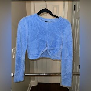 Zara Fuzzy Cropped Sweater